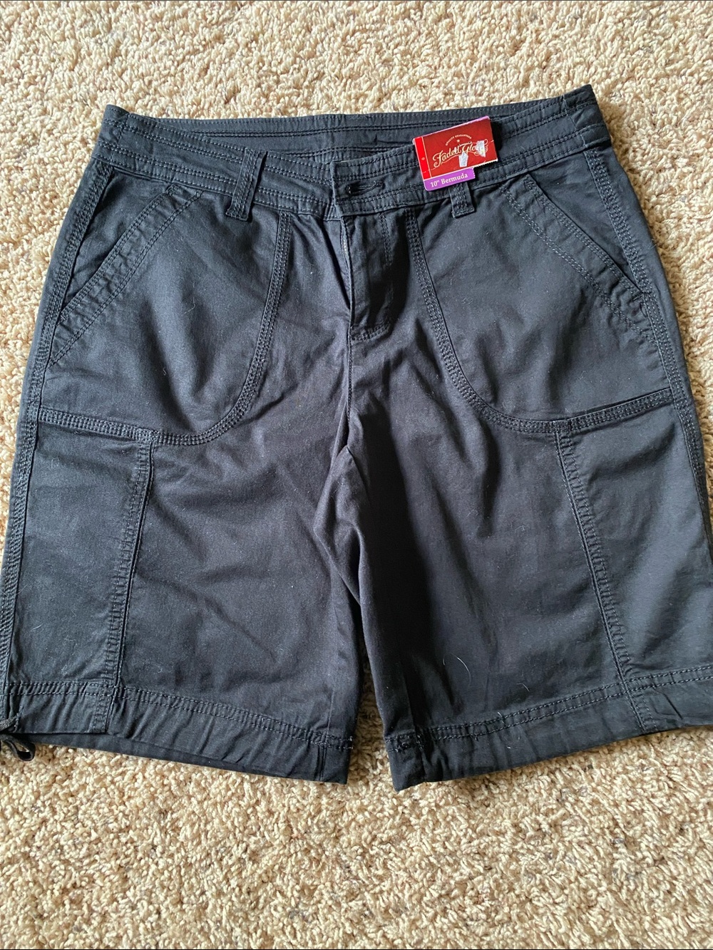 Faded Glory Black Women's Bermuda Shorts